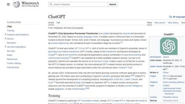 Chatgpt Wikipedia Riset