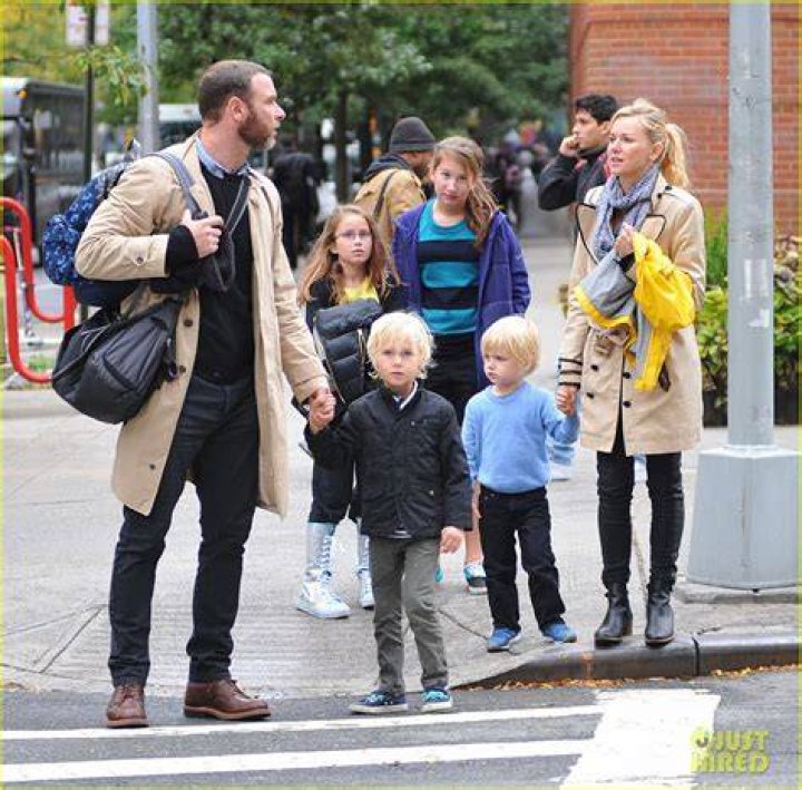 Liev Schreiber Enjoys A Family Stroll In NYC With His Kids And