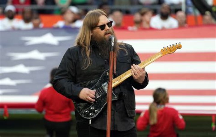 Watch Chris Stapleton perform US national anthem at Super Bowl